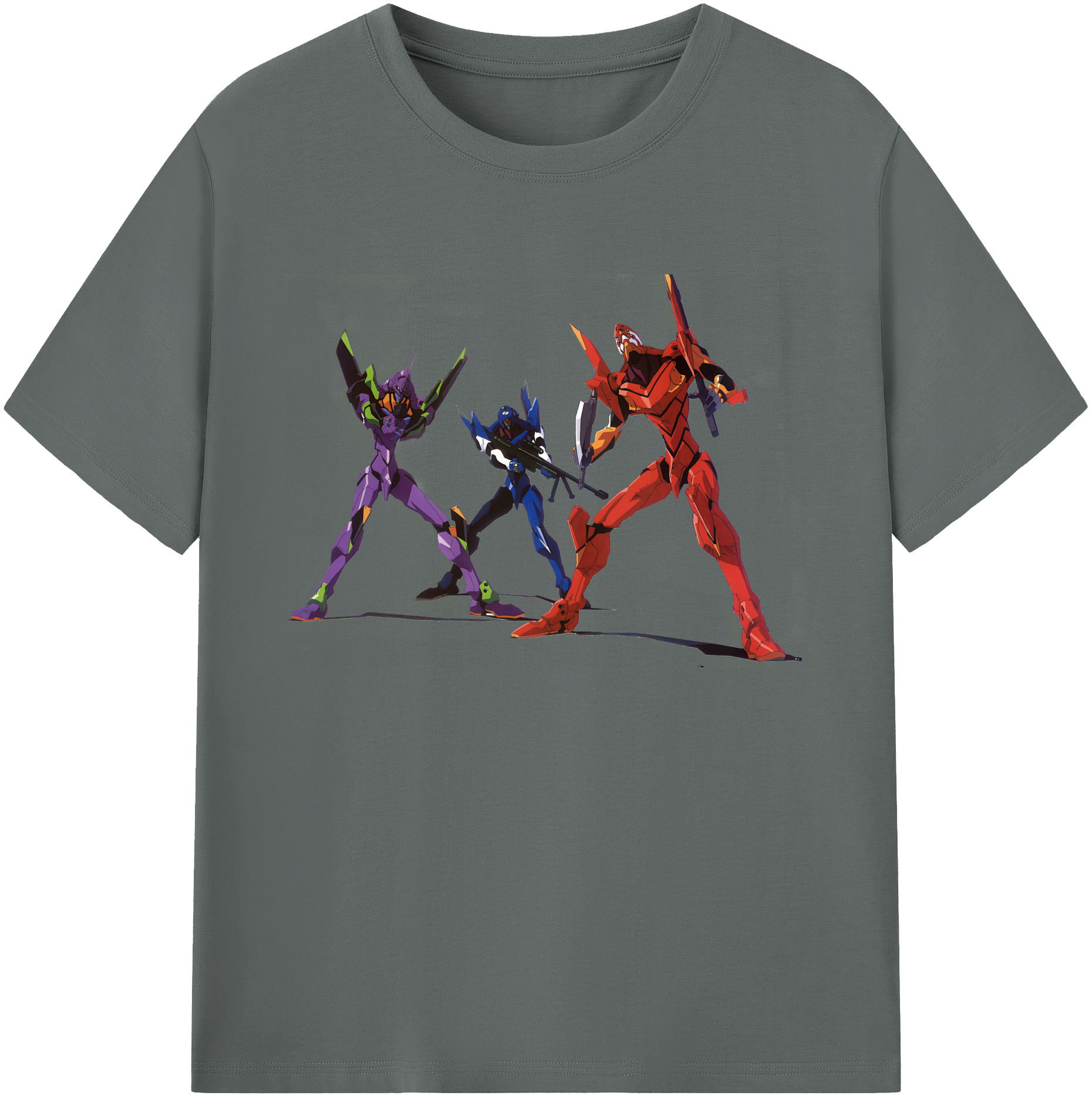 （画像用） EVA 新世紀エヴァンゲリオン 綿100％ メンズ半袖Tシャツ｜肌触りやわらか＆通気性